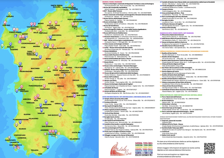 Sardegna terra unica map